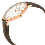 Buy Shop Daniel Wellington Classic York White Dial Brown Leather Strap Watch For Men - DW00100011 USA Online
