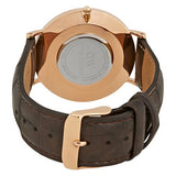 Buy Shop Daniel Wellington Classic York White Dial Brown Leather Strap Watch For Men - DW00100011 USA Online