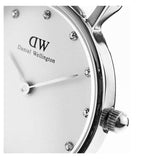 Buy Shop Daniel Wellington York White Dial Brown Leather Strap Watch For Women - DW00100069 USA Online