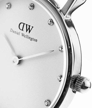 Buy Shop Daniel Wellington York White Dial Brown Leather Strap Watch For Women - DW00100069 USA Online