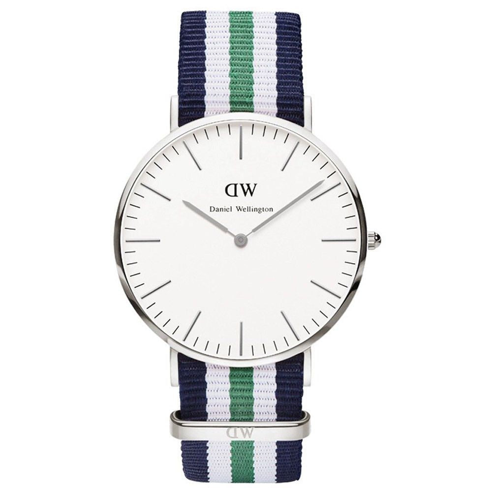 Buy Shop Daniel Wellington Classic Nottingham White Dial Two Tone NATO Strap Watch For Men - 0208DW USA Online