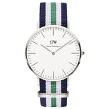 Buy Shop Daniel Wellington Classic Nottingham White Dial Two Tone NATO Strap Watch For Men - 0208DW USA Online