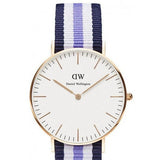 Buy Shop Daniel Wellington Classic Trinity White Dial Three Tone Nylon Strap Watch For Women - 0509DW USA Online