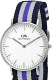 Buy Shop Daniel Wellington Classic Trinity White Dial Three Tone Nylon Strap Watch For Women - 0609DW USA Online