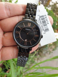 Buy Shop Fossil Jacqueline Black Dial Black Mesh Bracelet Watch for Women - ES3614 USA Online