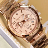 Buy Shop Michael Kors Paris Limited Edition Rose Gold Dial Steel Strap Watch for Women - MK5716 USA Online