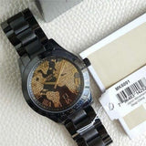 Buy Shop Michael Kors Layton Pave Black Dial Black Steel Strap Watch for Women - MK6091 USA Online