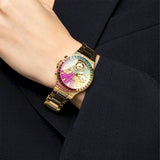 Buy Shop Guess Sugarrush Quartz Multicolor Dial Gold Steel Strap Watch For Women - GW0258L1 USA Online