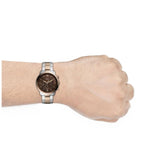 Buy Shop Fossil Neutra Chronograph Brown Dial Two Tone Steel Strap Watch for Men - FS5869 USA Online