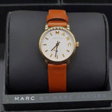 Buy Shop Marc Jacobs Baker White Dial Brown Leather Strap Watch for Women - MBM1317 USA Online