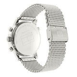 Buy Shop Tommy Hilfiger Harrison Quartz Grey Dial Silver Mesh Bracelet Watch for Men - 1790877 USA Online