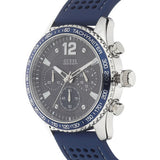 Buy Shop Guess Fleet Chronograph Black Dial Blue Rubber Strap Watch for Men - W0971G2 USA Online