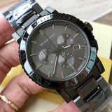 Buy Shop Burberry The City Grey Dial Gunmetal Grey Steel Strap Watch for Men - BU9381 USA Online