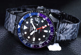 Buy Shop Seiko Automatic SKX GMT Yuto Horigome Limited Edition Black Dial Black Steel Strap Watch For Men - SSK027K1 USA Online