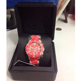 Buy Shop Marc Jacobs Rock Chronograph Red Dial Red Silicone Strap Watch for Women - MBM2577 USA Online