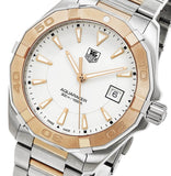 Buy Shop Tag Heuer Aquaracer Quartz White Dial Silver Strap Watch for Men - WAY1150.BD0911 USA Online