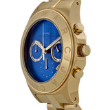 Buy Shop Marc Jacobs Blade Chronograph Blue Dial Gold Steel Strap Watch for Women - MBM3307 USA Online