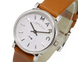 Buy Shop Marc Jacobs Baker White Dial Brown Leather Strap Watch for Women - MBM1270 USA Online