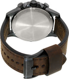 Buy Shop Fossil Nate Chronograph Brown Dial Brown Leather Strap Watch for Men - JR1487 USA Online