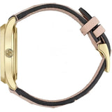Buy Shop Gucci G Timeless Skeleton 16K Gold Mother of Pearl Dial Pink Leather Strap Watch For Women - YA1264110 USA Online