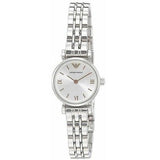 Buy Shop Emporio Armani Gianni T Bar Quartz Silver Dial Silver Steel Strap Watch For Women - AR1935 USA Online