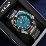 Buy Shop Seiko 5 Sports SKX Skeleton Green Dial Silver Steel Strap Watch For Men - SRPJ45K1 USA Online