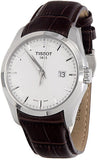 Buy Shop Tissot T Classic Couturier Chronograph White Dial Brown Leather Strap Watch For Men - T035.410.16.031.00 USA Online