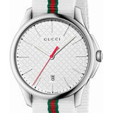Buy Shop Gucci G Timeless Quartz White DIal White NATO Strap Watch For Men - YA126322 USA Online