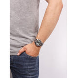 Buy Shop Fossil Grant Chronograph Gunmetal Grey Dial Grey Leather Strap Watch for Men - FS5183 USA Online