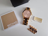 Buy Shop Michael Kors Runway Rose Gold Dial Two Tone Steel Strap Watch for Women - MK4301 USA Online