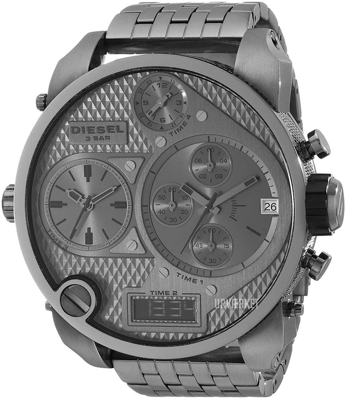 Buy Shop Diesel Mr Daddy 1.0 Gray Dial Gray Stainless Steel Watch For Men - DZ7247 USA Online