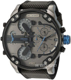Buy Shop Diesel Mr Daddy 2.0 Chronograph Grey Dial Black Nylon Strap Watch For Men - DZ7420 USA Online