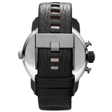 Buy Shop Diesel Badass Chronograph Anthracite Dial Black Leather Strap Watch For Men - DZ7270 USA Online