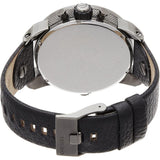Buy Shop Diesel Badass Chronograph Anthracite Dial Black Leather Strap Watch For Men - DZ7270 USA Online