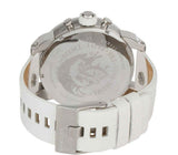 Buy Shop Diesel Badass Chronograph White Dial White Leather Strap Watch For Men - DZ7265 USA Online