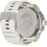 Buy Shop Diesel Badass Chronograph White Dial White Leather Strap Watch For Men - DZ7265 USA Online