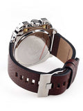 Buy Shop Diesel BAMF Chronograph Beige Dial Brown Leather Strap Watch For Men - DZ7343 USA Online