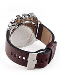 Buy Shop Diesel BAMF Chronograph Beige Dial Brown Leather Strap Watch For Men - DZ7343 USA Online