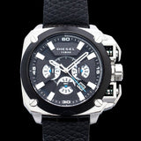 Buy Shop Diesel BAMF Chronograph Black Dial Black Leather Strap Watch For Men - DZ7345 USA Online