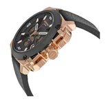 Buy Shop Diesel BAMF Chronograph Black Dial Black Leather Strap Watch For Men - DZ7346 USA Online