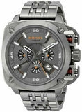 Buy Shop Diesel BAMF Chronograph Gray Dial Gray Steel Strap Watch For Men - DZ7344 USA Online