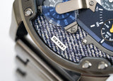 Buy Shop Diesel Big Daddy 2.0 Chronograph Blue Dial Grey Steel Strap Watch For Men - DZ7331 USA Online