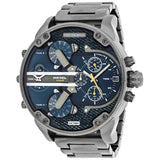Buy Shop Diesel Big Daddy 2.0 Chronograph Blue Dial Grey Steel Strap Watch For Men - DZ7331 USA Online