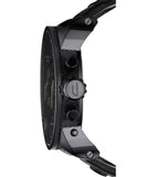 Buy Shop Diesel Big Daddy Blue Dial Black Leather Strap Watch For Men - DZ7127 USA Online