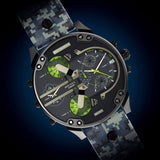 Buy Shop Diesel Big Daddy Chronograph Black Dial Black Leather Strap Watch For Men - DZ7311 USA Online