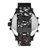 Buy Shop Diesel Big Daddy Chronograph Black Dial Black Leather Strap Watch For Men - DZ7311 USA Online