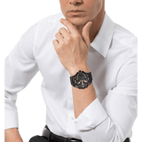 Buy Shop Diesel Big Daddy Chronograph Black Dial Black Steel Strap Watch For Men - DZ7312 USA Online
