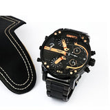 Buy Shop Diesel Big Daddy Chronograph Black Dial Black Steel Strap Watch For Men - DZ7312 USA Online