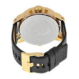 Buy Shop Diesel Mr Daddy Gold Dial Black Leather Strap Watch For Men - DZ7363 USA Online