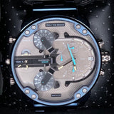 Buy Shop Diesel Daddy 2.0 Chronograph Grey Dial Blue Steel Strap Watch For Men - DZ7414 USA Online